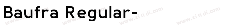 Baufra Regular字体转换